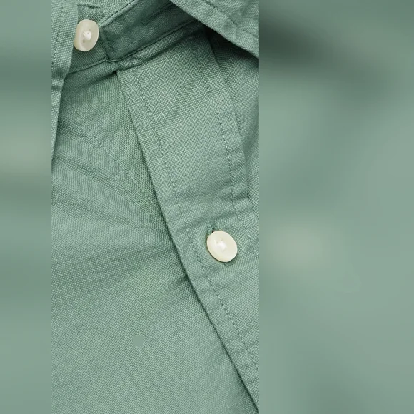 Polo Ralph Lauren Mint Green Button-down Shirt Large - Picture 4 of 12